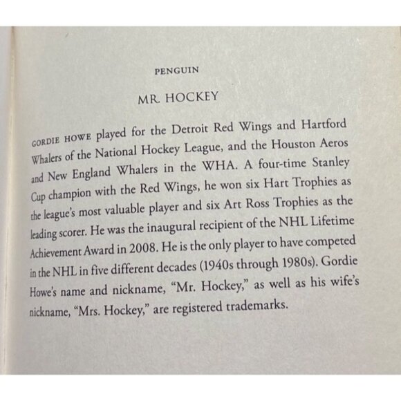 Mr. Hockey: Gordie Howe My Story Paperback Book - Picture 4 of 9
